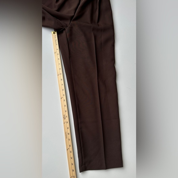 NWT Vintage Levi’s Bend Over Brown High Waisted Pleated Cropped Pants 12 Petite - Picture 6 of 7